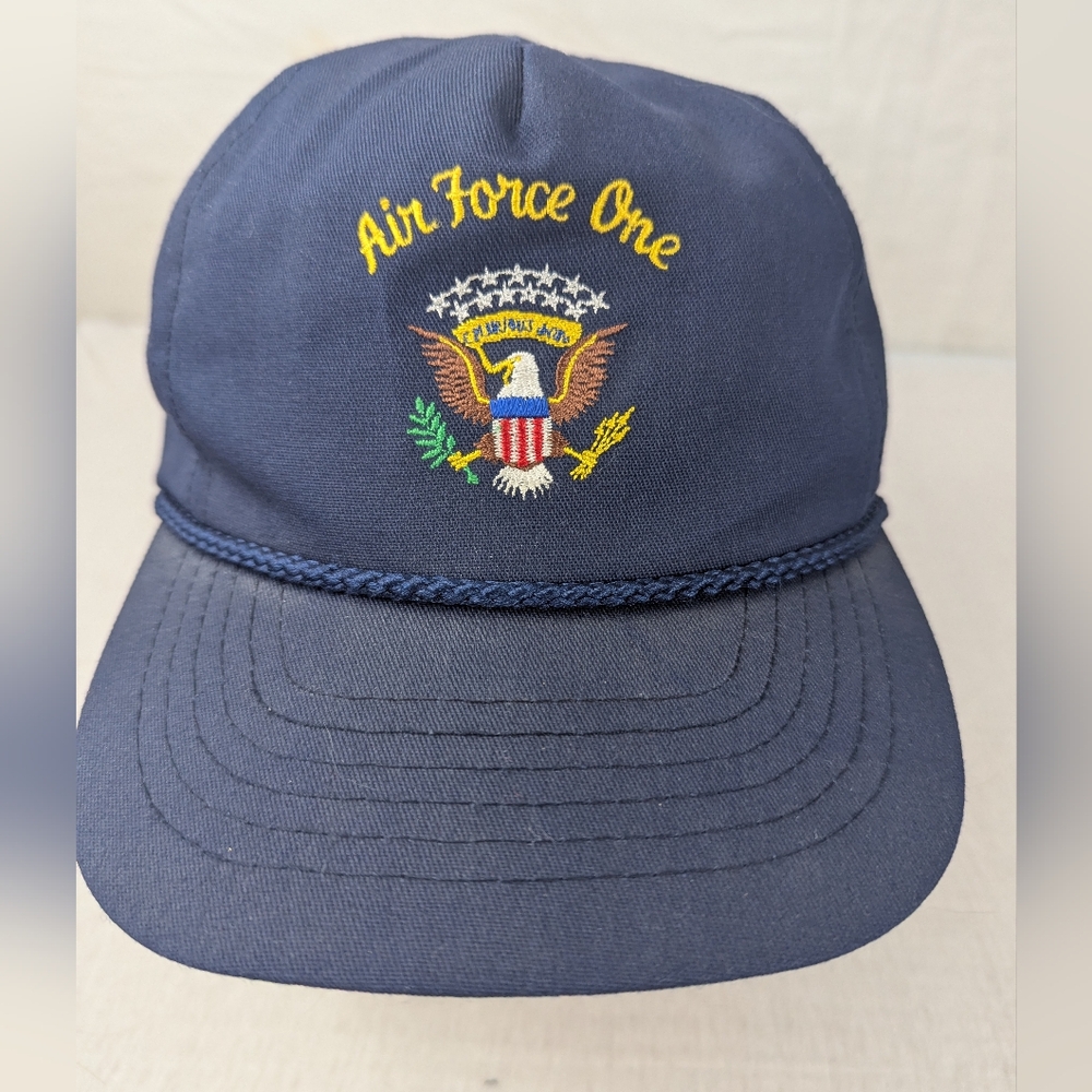 Air Force One Baseball Cap Blue with the POTUS Eagle Graphic